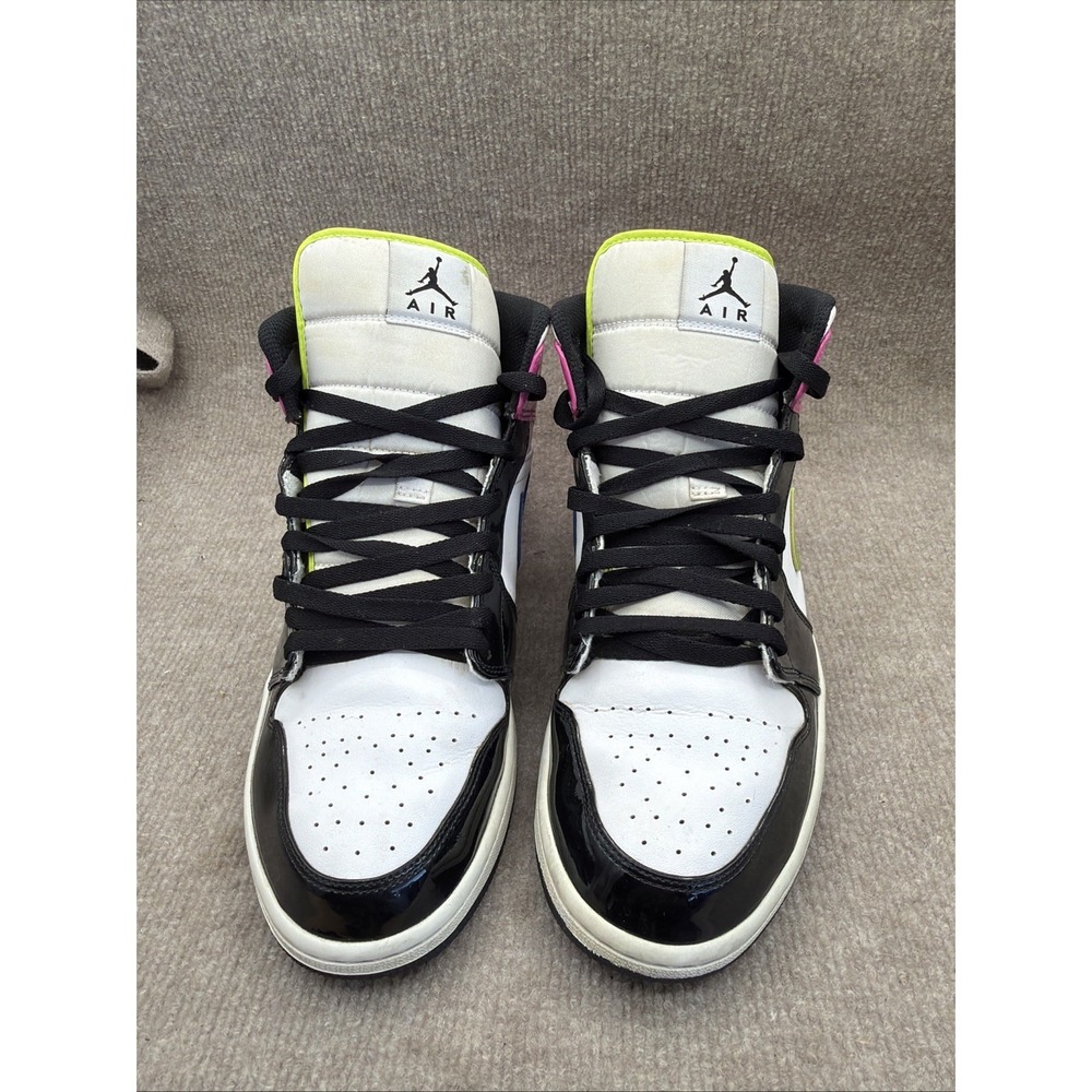 Nike Air Jordan 1 Mid SE Men's Size 12 US Cyber Pink CZ9834-100 Athletic Shoes - Picture 4 of 15